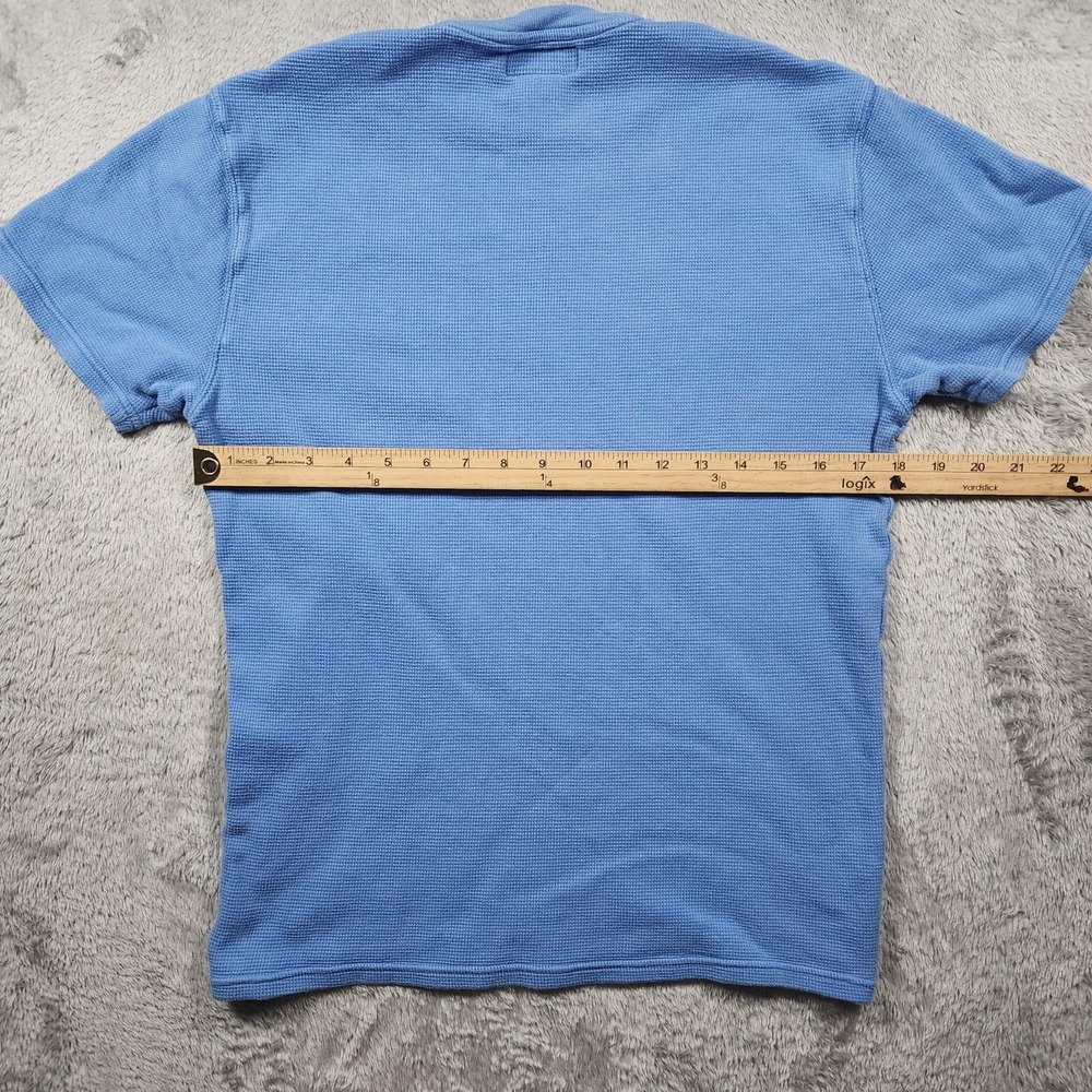 Polo Ralph Lauren Pajama Shirt Mens Medium (Fits Small) Waffle Knit Sleep Lounge - Picture 6 of 10